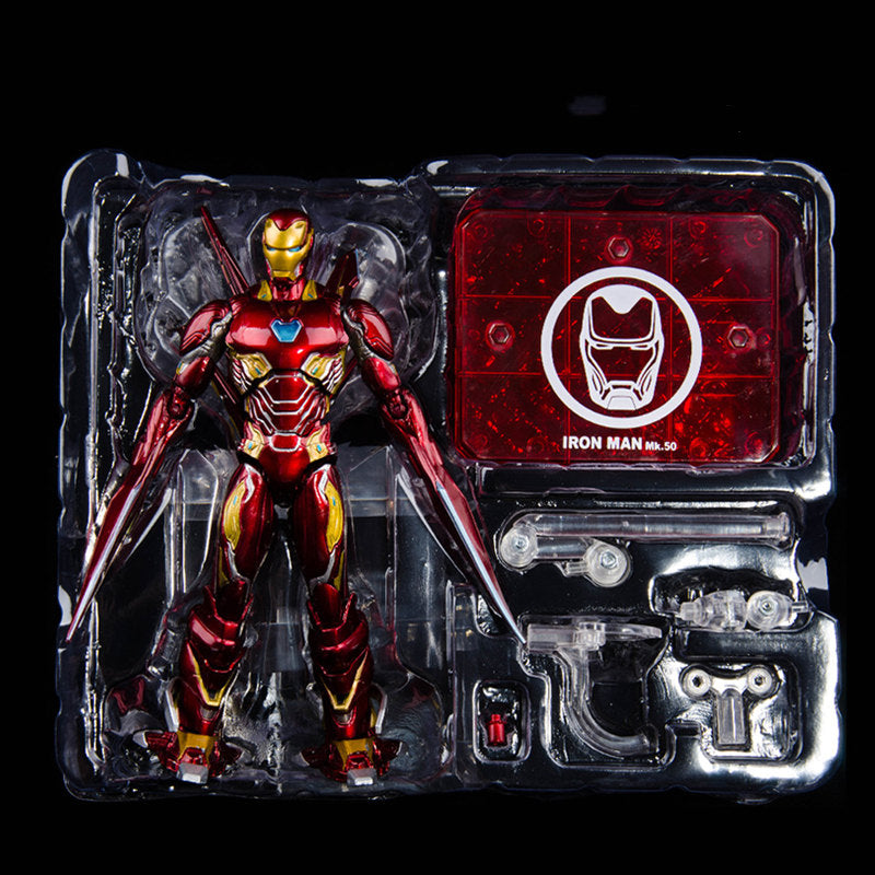 Marvels Anime Action Figure With Box SHF Iron Man MK50 Nano Weapons Ironman Mark 50 Tony Stark SHF Avenger Endgame Infinity War