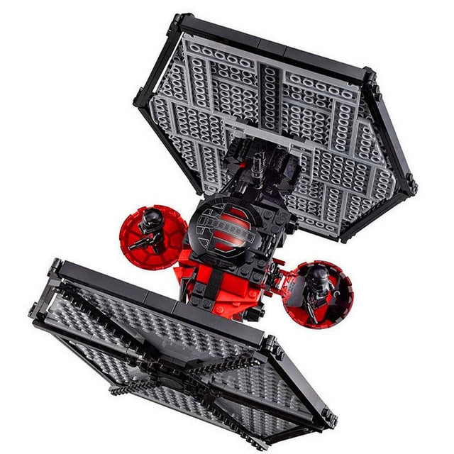 TOY PLAYER Space Wars Black Castle Building Set with Tie Advanced Fighter,  Compatible with Lego Adult, Darth Castle Vader Toy for Science Fiction