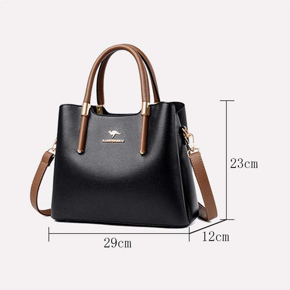 Leather Crossbody Bags Ladies Luxury Tote Handbag