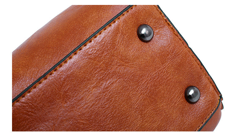 Leather Shoulder Messenger Bag Tote Bag Bolsa Set Ladies Handbag